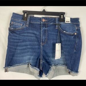 NWT Judy Blue Cuffed Shorts Size Large
